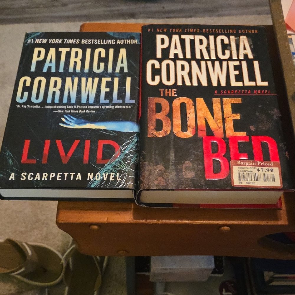 Patricia Cornwell Scarpetta Novels Set The Bone Bed And Livid